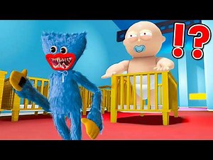Huggy Wuggy Plays Escape the DAYCARE in Roblox (OBBY)