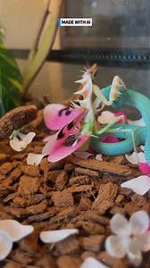 The Spiny Flower Mantis just met its match. This Blue Insularis Viper dominates the terrarium. #mantis #viper #insect #arthropod #terrarium ⚙️ AI-generated dramatization — Creature conflict simulation | Insects Zone