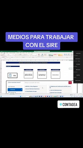 Medios para trabajar con el SIRE