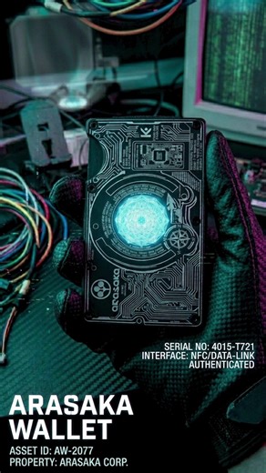 xTool F2 Arasaka Wallet (Cyberpunk 2077) #shorts #laserengraving #asmr