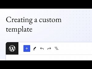 Creating a custom template