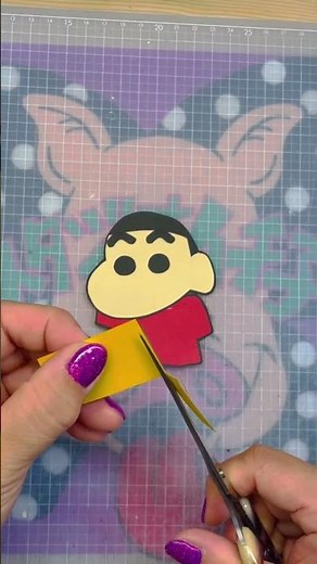 クレヨンしんちゃんを解説#クレヨンしんちゃん #画用紙 #制作#解説#作り方