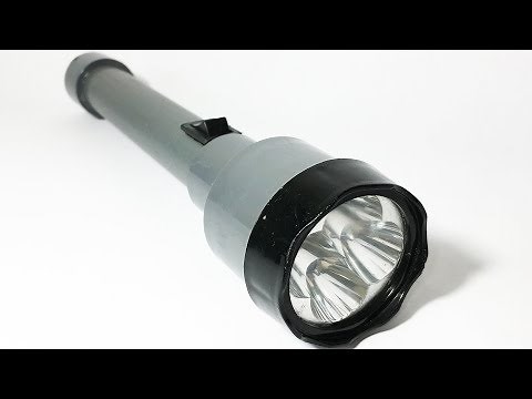 DIY Rechargeable LED Torch make using PVC