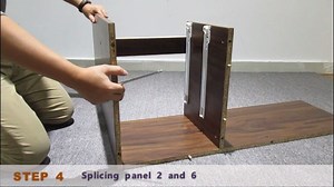 Watch Installation Video of Coavas Walnut Computer Desk With 2 Drawers on Amazon Live