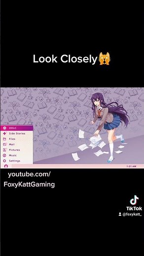 The secret ghost menu in Doki Doki Literature Club Plus! #gaming #ddlc #ddlcmonika #shorts