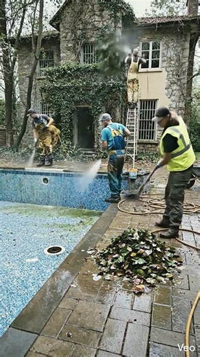 #PoolRestoration #PoolCleaning #BeforeAfter #Satisfying #AquarevivePool#asmrsounds