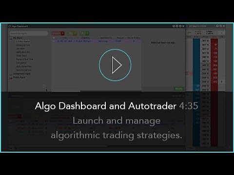 Algo Dashboard and Autotrader® | TT® Futures Trading Platform