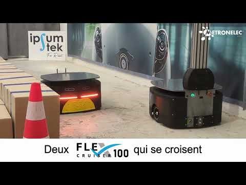 Démonstration de Robots AMR Ipsum tek dans la gestion d'obstacles