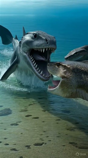 Megalodon vs Titanoboa – Who Wins This Prehistoric Battle? Watch till the end for the answer