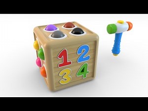 Learn Numbers with Wooden Educational Toys - Colors and Numbers Collection for Children