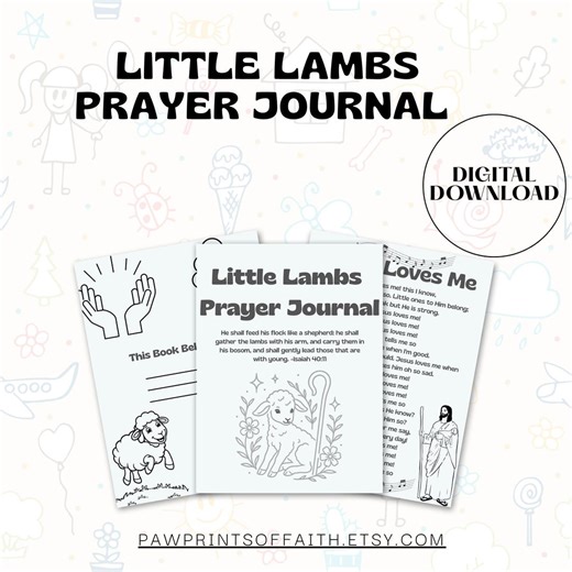 Kids Prayer Journal: Christian Coloring & Activity Book (ages 5-8) PDF - Etsy UK