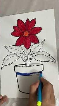 Decorate and paint the flowers