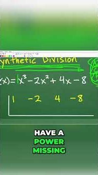 Synthetic Division - The Ultimate Math Shortcut Explained #math #maths #shorts #algebra