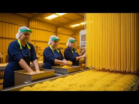 From Wheat to Spaghetti Inside a Pasta Factory’sContinuous Line (Full Process)
