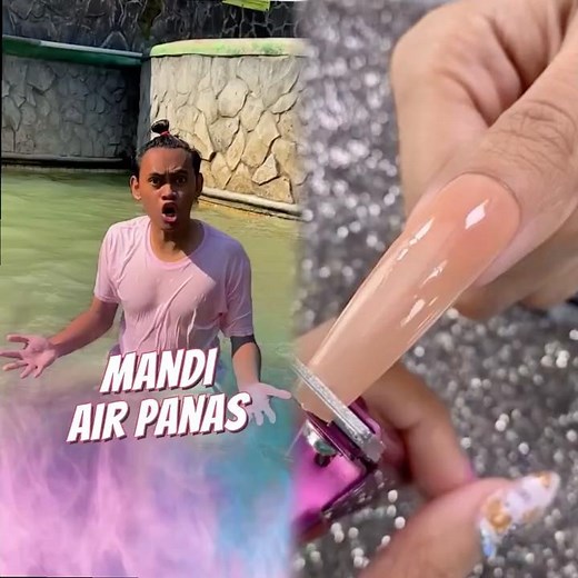 Mandi di Kolam Air Panas 🥵