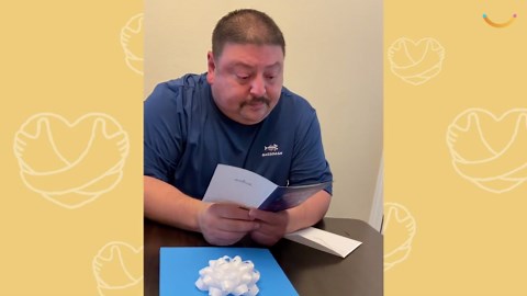 Stepdad Can't Hold Back Tears When Stepdaughter Surprises Him With Adult Adoption Papers | Happily TV