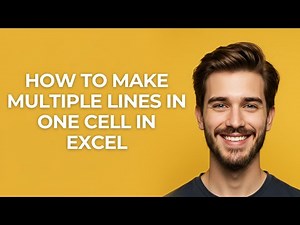 How To Make Multiple Lines In One Cell In Excel - GUIDE!