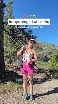 Backpacking to the most beautiful alpine lake in Lake Tahoe!!! #laketahoe #backpacking #alpinelake