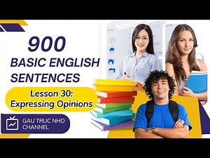 900 Basic English Sentences – Lesson 30: Expressing Opinions #englishspeakingpractice #dailyenglish