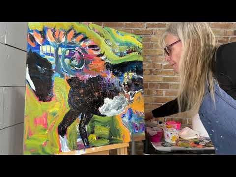 I Painted Pure Abstract-Then A Horse Appeared! Part Two