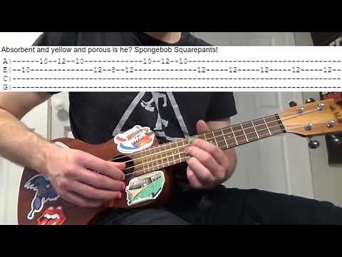 Spongebob Squarepants Theme Song Ukulele Tutorial (WITH TABS)
