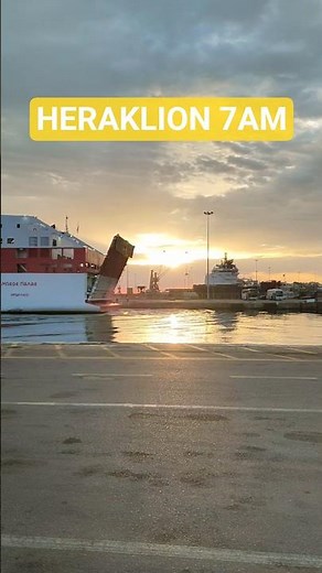 Morning Port in Heraklion 🌅 | Calm Crete Vibes