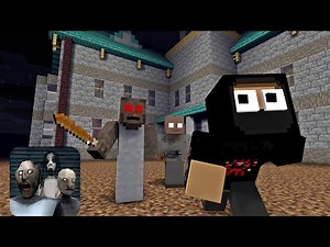 CRAZY GRANNY HOUSE ESCAPE PART 1 - GRANNY 3 - MINECRAFT ANIMATION