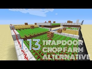 SIMPLE Trapdoor-Based Crop Farm Design for Java 1.13+