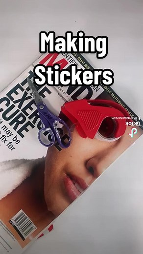Making Stickers with Clear Masking Tape