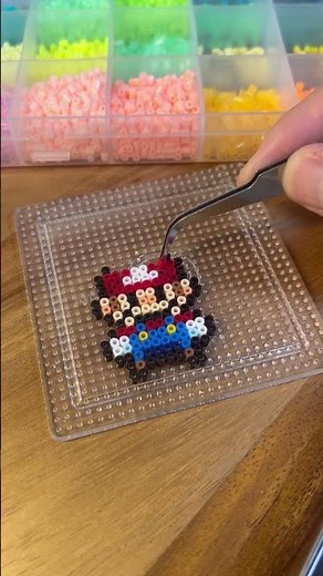 アイロンビーズでマリオ作ってみた #pixelart