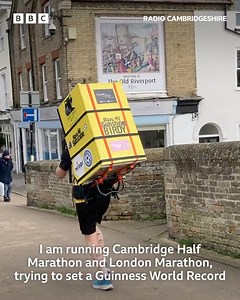 78K views · 431 reactions | More than 50,000 people ran in the London Marathon on Sunday. ‍♂️‍♀️ Laura Bird from St Ives did it! She has completed the marathon with a domestic appliance on her back! Listen here:  https://bbc.in/4d1rm2F Read more here: https://bbc.in/4aJMyZd | BBC Cambridgeshire | Facebook
