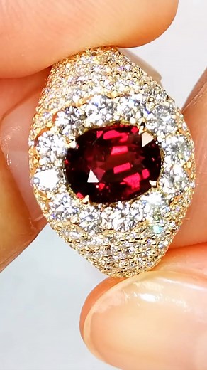 1.8K reactions · 300 shares | Over three carat certified Unheated Pigeon Blood Red Ruby by Kat Florence  | KAT FLORENCE | Facebook