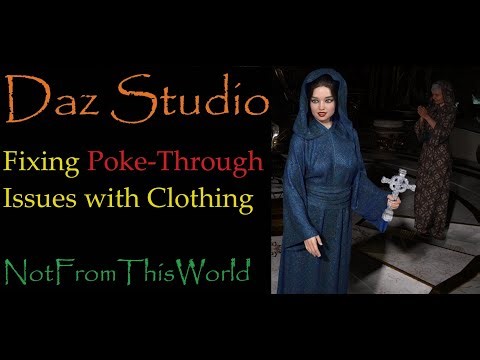 Daz Studio: Fixing Poke Through Issues with Clothing
