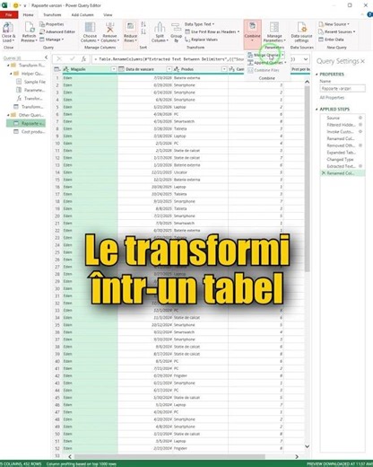 How to work with multiple files in Excel (Power Query)
