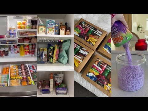Relaxing Restocking Organization Asmr | Random restock satisfying cleaning and organizing | Asmr