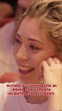 ULTIMO at the University of Rome Tor Vergata meets 300 students - RTL 102.5