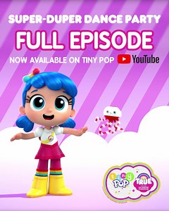 We're having a SUPER DUPER dance party with True and The Rainbow Kingdom on the Tiny POP YouTube now! 🌈 | TINY POP
