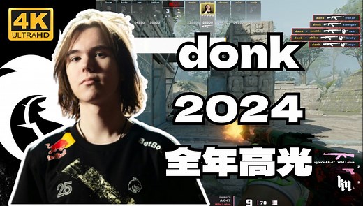 🔥17岁拿下Major冠军！donk的2024高光合集 【第一视角 原声解说】LIM-CSPOV🔥