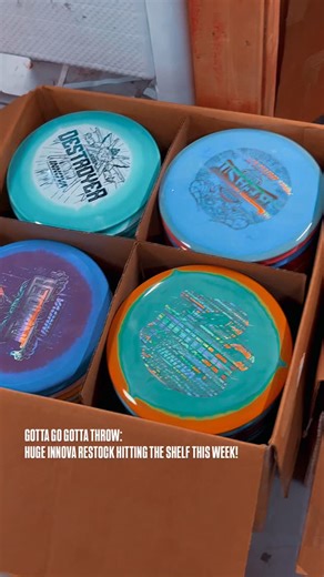 Huge Innova Champion Discs restock hitting the floor this week! Fresh drivers, mids, and putters from the most iconic brand in disc golf—founded in 1983 and known for producing the first disc designed specifically for the sport. ￼ Come dig through new arrivals, restock your go-to molds, and find your next gamer before they’re gone. #discgolf #discgolflife #gottagogottathrow #mndiscgolf | Gotta Go Gotta Throw