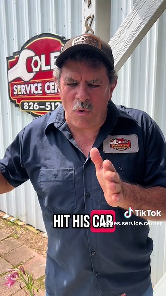 Story time with Wes Cole! A wrecked truck gets fixed by another wreck! #colesservicecenter #truck #cartrouble #carproblems #insurance