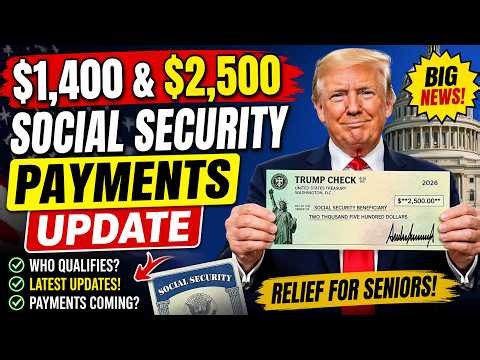 $1,400 & $2,500 Social Security Payments Update – Who Qualifies?