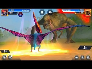 PTERANODON VS DISTORTUS REX | JURASSIC WORLD THE GAME