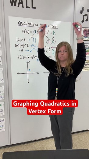 Graphing quadratics in vertex form - so easy! #algebra #math #iteachalgebra #mathematics