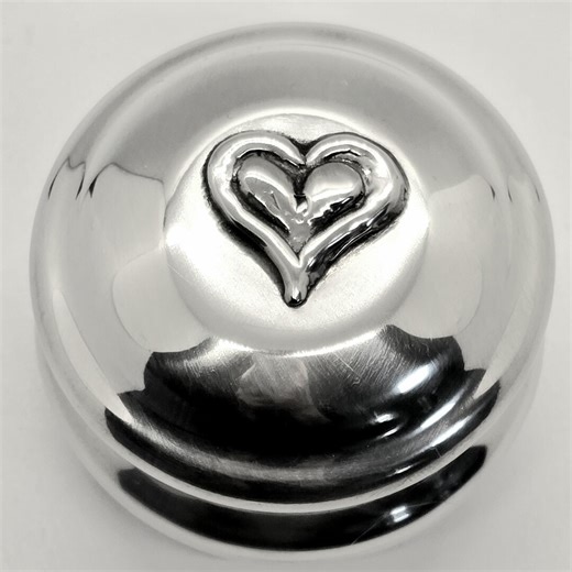 Pewter Heart Pot With Lid, Handmade - Etsy