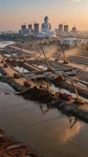 Amaravati – 50,00,00,000 RS Flood Control System | Smart Prevention Plan #amaravati #viral #news