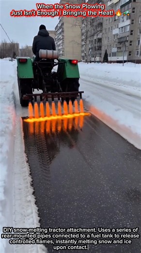 When the Snow Plowing Just Isn't Enough | Bringing the Heat! 🔥🚜