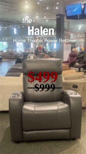 New Year, New Comfort: Halen Home Theater Power Recliner From Furniture Row!