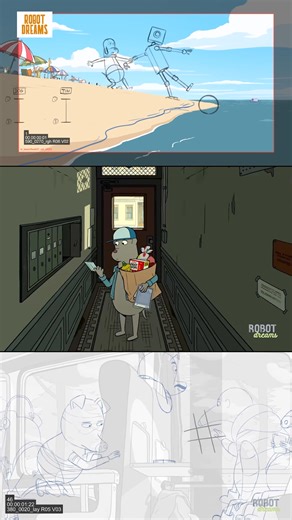 Animatics and composition breakdown from Pablo Berger’s Robot Dreams. Now showing in Australian cinemas. | Madman Films