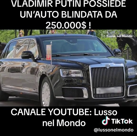 Vladimir Putin e la sua collezione di auto di lusso