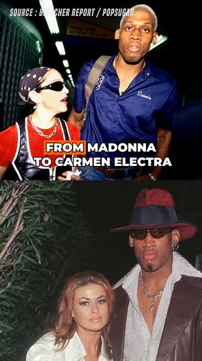 Are you ready to dive into Dennis Rodman's wild love life?💔 From steamy romances with Madonna to rollercoaster adventures with Carmen Electra, this NBA legend's dating history is as unpredictable as his on-court moves!🏀✨ #DennisRodman #NBA #DatingHistory #CelebLove #PopCulture | Basketball Buzz